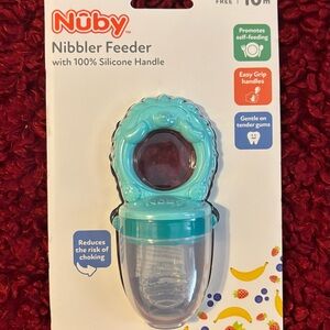 Nuby Teal Nibbler Feeder
